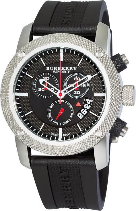 Burberry Men's BU7700 Endurance Black Chronograph Rubber 